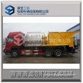 HOWO 6x4 4000L bitumen sprayer tank truck with 10000L road synchronous chip sealer